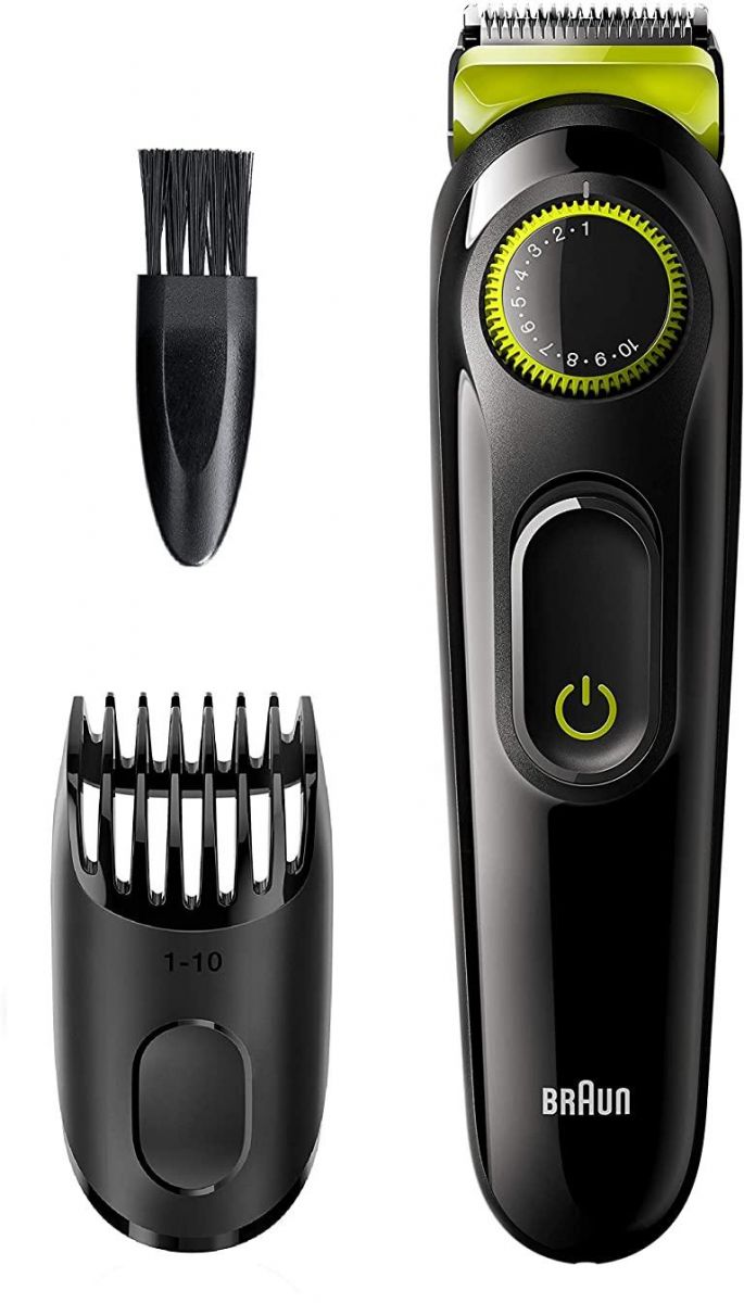 Braun Beard Trimmer for Men , Black - BT3221