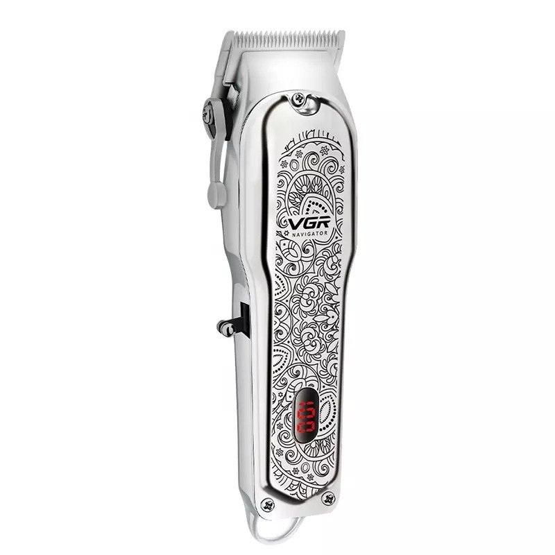 VGR Rechargeable Hair Clipper, Silver - V-116