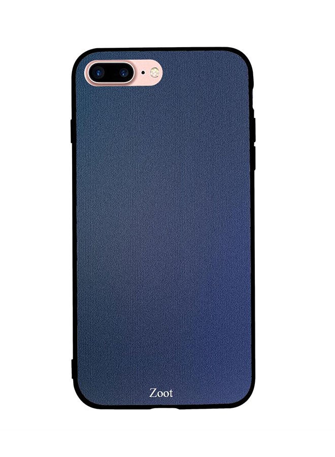 Blue Cloth Pattern Printed Back Cover for Apple iPhone 8 Plus