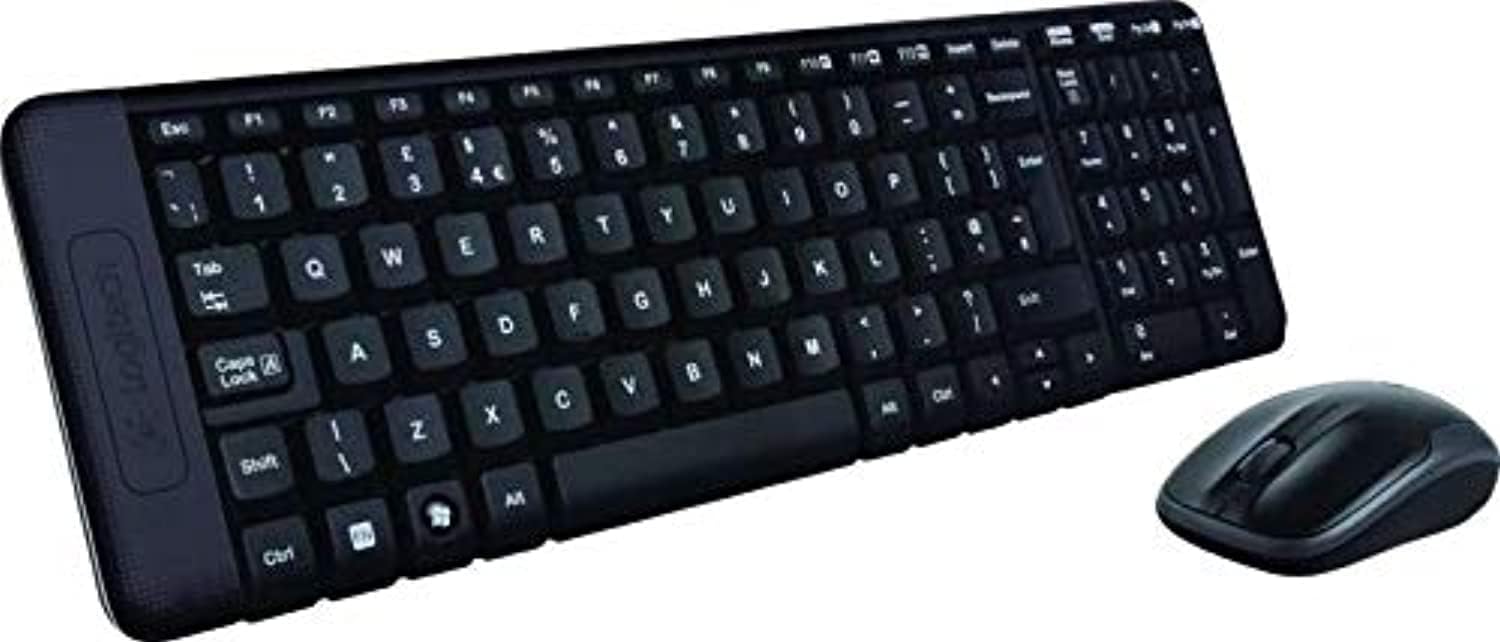 Logitech MK220 Wireless Desktop Keyboard with Mouse Combo (Black)