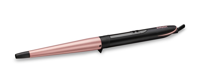 Babyliss Conical Wand Hair Curler, Black Rose Gold - C454E