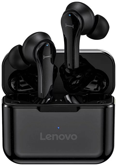 Lenovo In-Ear Wireless Earphones with Microphone, Black- QT82