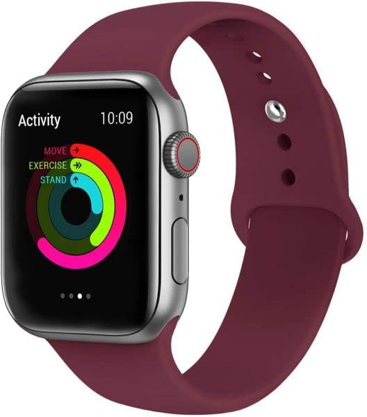 Replacement Strap for Apple Watch 42-44mm, Silicone - Magenta