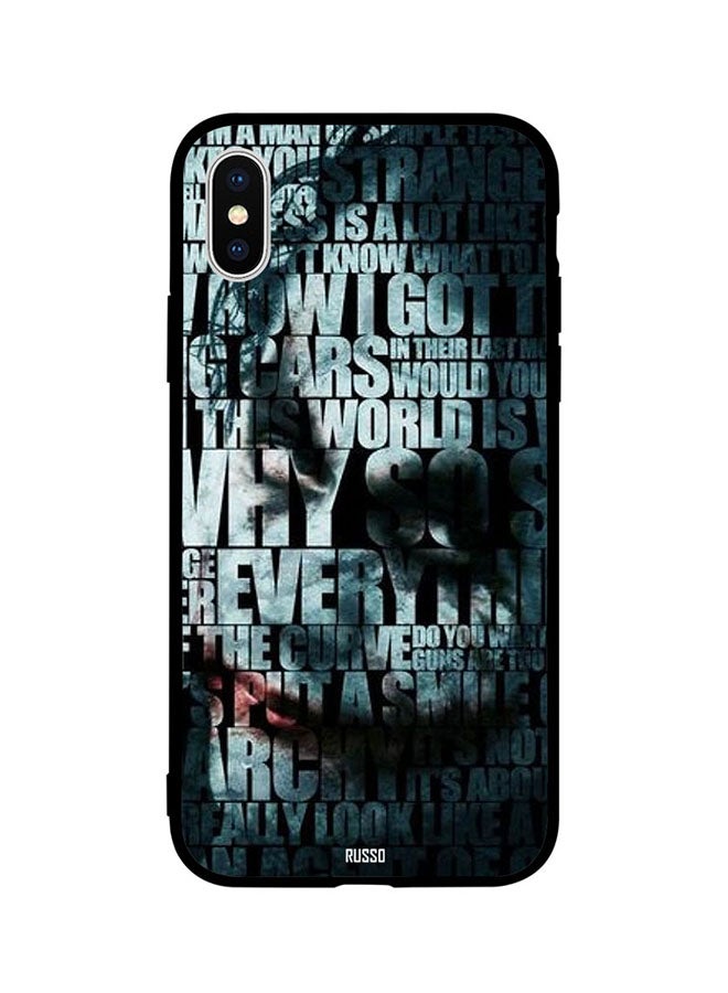 Joker Behind The Words Printed Back Cover for Apple iPhone X