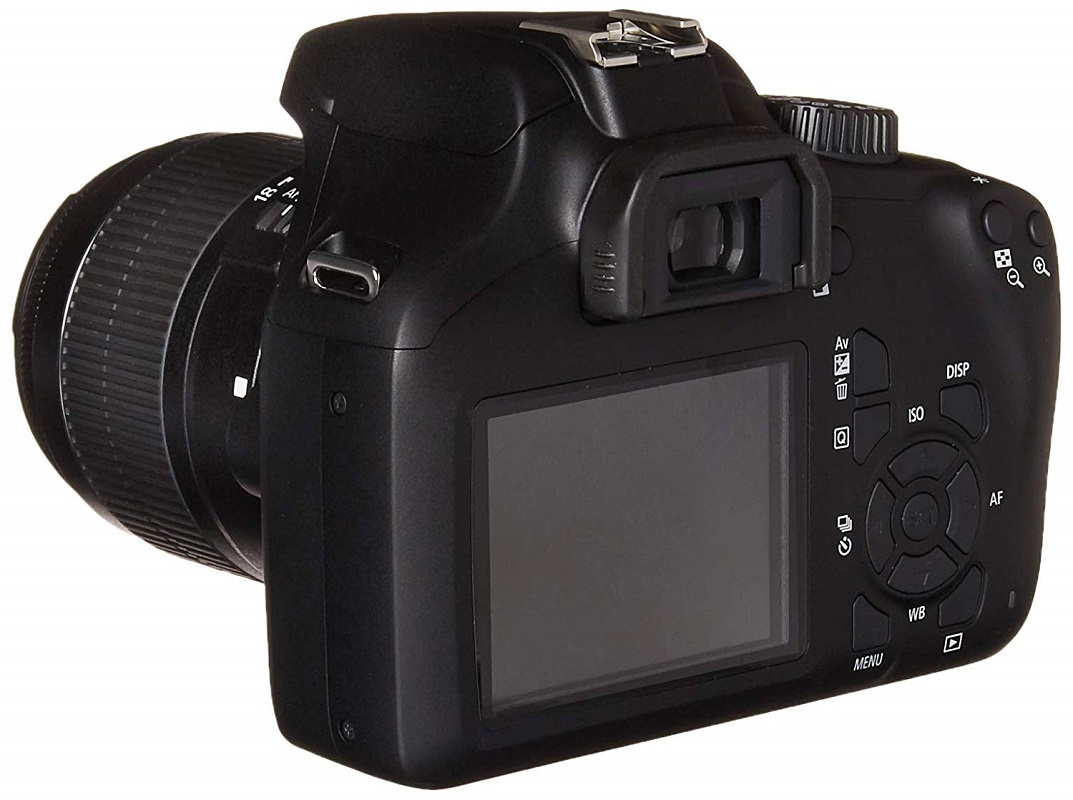 كاميرا ديجيتال كانون DSLR بعدسات ثلاثية من 18 إلى 55 ملم EOS 4000D - اسود