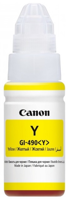 Canon Ink Cartridge for PIXMA Ink Printers, Yellow - GI-490Y