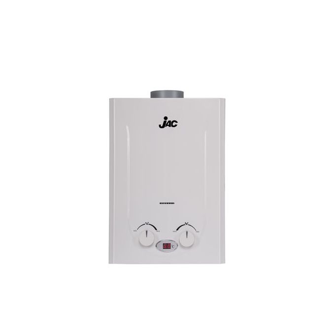 Jac Gas Water Heater, 6 Litres, White- NGW-6M