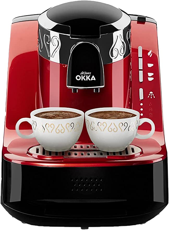 ماكينة قهوة تركي ارزوم اوكا، 1600 وات، احمر - OK002