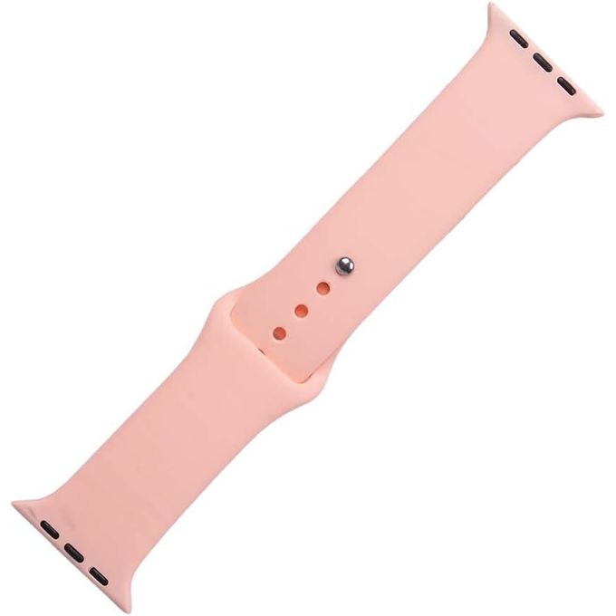 Silicone Replacement Strap for Apple Watch Series 6, 42-44mm - Sand Pink