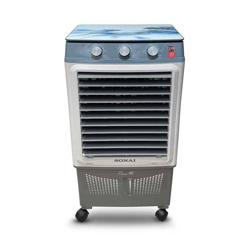 Sonai Flow 40 Air Cooler, 40 Liters, 90W, White - MAR 40AC