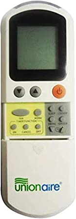Remote Control for Unionaire Air Conditioners - White