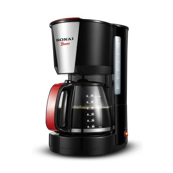 Sonai Buono Coffee Maker, 1000 Watt, Black - SH-1212