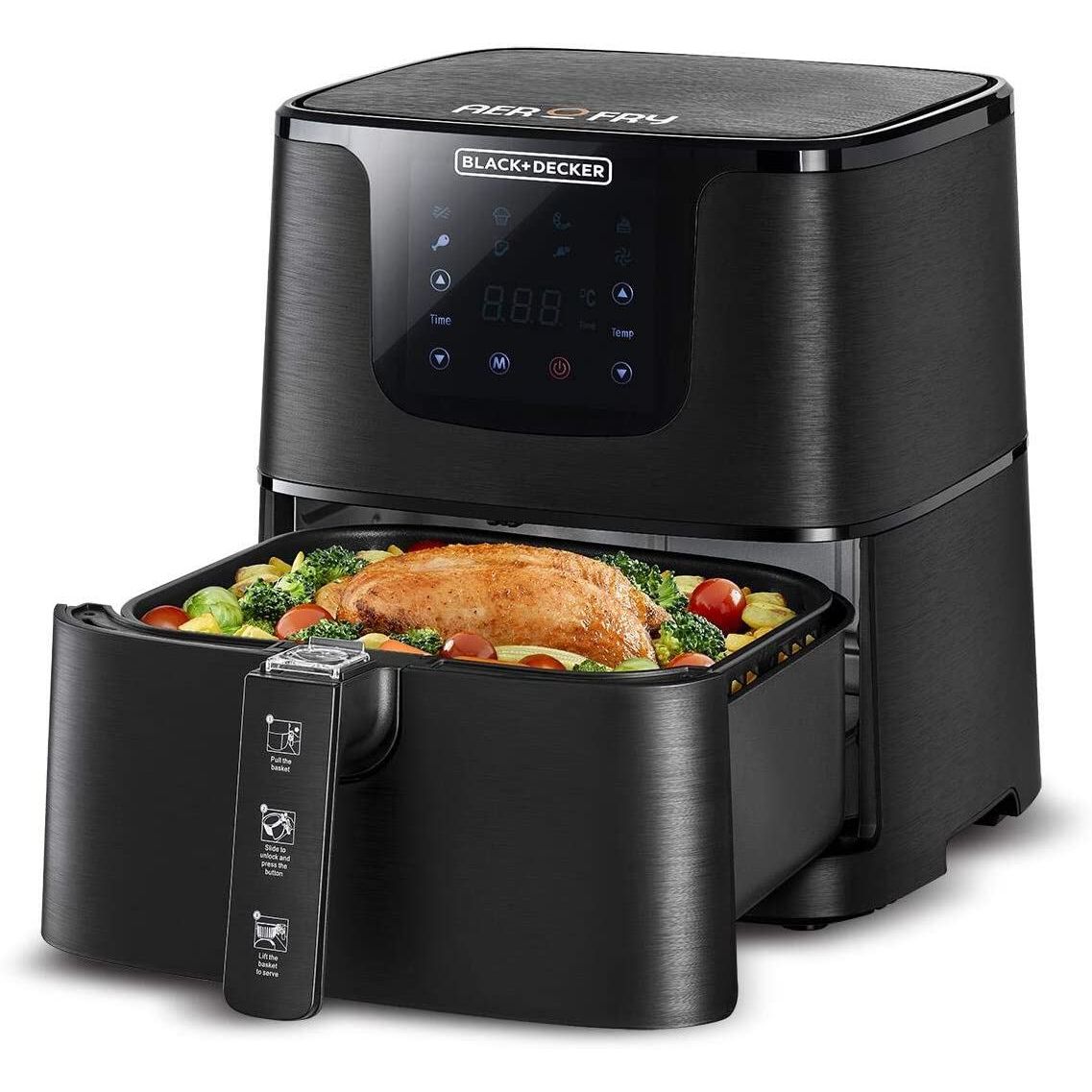 Air fryer black e decker top