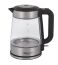 Black And White Electric Kettle, 2 Liters, 2200W, Black and Silver - KS400