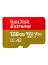 بطاقة ذاكرة مايكرو SD سانديسك اكستريم، 128 جيجا - احمر وذهبي