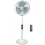 Fresh Stand Fan With Remote Control, 16 Inch - White x Grey