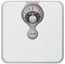 Salter Magnified Display Mechanical Bathroom Scales, White - 484 WHDR
