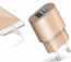 SBS Fast Travel Charger, 2 Ports, 2100mAh - Rose Gold