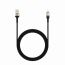 Rockrose Acacia AL Nylon Braided USB Lightning Cable, 1 Meter - Black and Gold