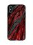 Red Grey Lava Pattern Printed Back Cover for Apple iPhone XS