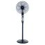 Fresh Silent Stand Fan, 16 Inch and Black