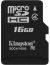 بطاقة ذاكرة كينجستون مايكرو اس دي اتش سي طراز 4، 16 جيجا - SDC4/16GBSP