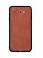 Zoot Folded Leather Pattern Printed Skin For Samsung Galaxy J7 Prime , Brown