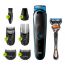 Braun 7 in One Hair Rechargeable Trimmer with Gillette Fusion5 ProGlide Razor for Men, Blue-Black - MGK5245