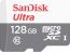 بطاقة ذاكرة ميكرو SDXC سانديسك الترا فئة 10، سعة 128 جيجا- SDSQUNS-128G-GN6MN
