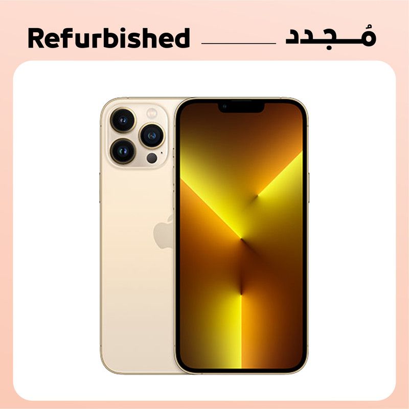 Refurbished Apple iPhone 13 Pro Max, 512GB, 5G - Gold, Gold