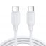 كابل شحن USB-C جوي روم، 60 وات، 1.2 متر، ابيض - S-A14