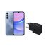 Samsung Galaxy A15, 128GB, 4GB, 4G LTE, Dual SIM - Blue Local Version with Wall Charger Gift