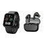 Oraimo Watch ES2, 1.95 Inch, Black Case and Strap - OSW-810 with Wireless Earbuds, Black - OTW-625