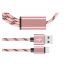 Keendex Micro USB Charge and Data Cable, 1.5 Meters, Pink - KX 3118