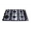 Purity Gas Built-in Hob, 90cm, 6 Burners, Silver - HPT903S