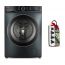 Toshiba Front Load Automatic Washing Machine, 8Kg, Inverter Motor, Morandi Grey - TW-BK90GF4EG(MK) with iLock Power Strip, 3 Outlets, 2860W - White