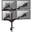 Duronic Quad Arm Holder for 15 to 27 Inch Monitors, Black - DM454