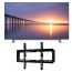 Toshiba 55 Inch 4K UHD LED Smart TV with Built-in Receiver - 55U5965EA with ETI Wall Mount, 26-55 Inch, Black - TX40