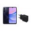 Samsung Galaxy A15, 128GB, 4GB, 4G LTE, Dual SIM - Black Local Version with Wall Charger Gift