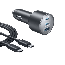 شاحن سيارة انكر نانو، 167.5 وات، 3 منافذ، 2 USB-C وUSB-A، اسود - B2737HA1