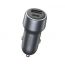 Oraimo Bullet Car Charger, 48W, 2 Ports, USB-A and C, Dark Chrome - OCC-73D