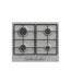 Passap Gas Built-in Hob, 60cm, 4 Burners, Silver - EL005