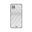 Moreau Laurent White Leather Stitched Pattern Printed Back Cover for Huawei Nova 7i