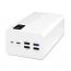 Ttec Mega Wired Power Bank, 50000mAh, 5 USB Ports, White - 2BB197B