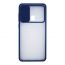 Stratg Back Cover with Camera Slider for Oppo A31 - Transparent and Dark Blue