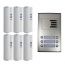 Auta Outdoor Intercom, 6 Lines, Silver and White - 749706