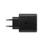 شاحن سامسونج، 45 وات، منفذ USB فئة C - اسود،مع كابل USB فئة C