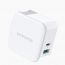 USB C Charger, RAVPower 18W PD Wall Charger USB C Power Adapter Dual Port USB Charging Adapter,white