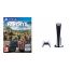 Sony PlayStation 5, 1 Wireless Controller, White - CFI-1016A01 MEE, with Far Cry 5 for PlayStation 4