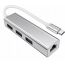 موزع 4 في 1، بمنفذ USB-C، فضي- Q82S